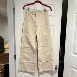 Levi ribcage wide leg cropped pants